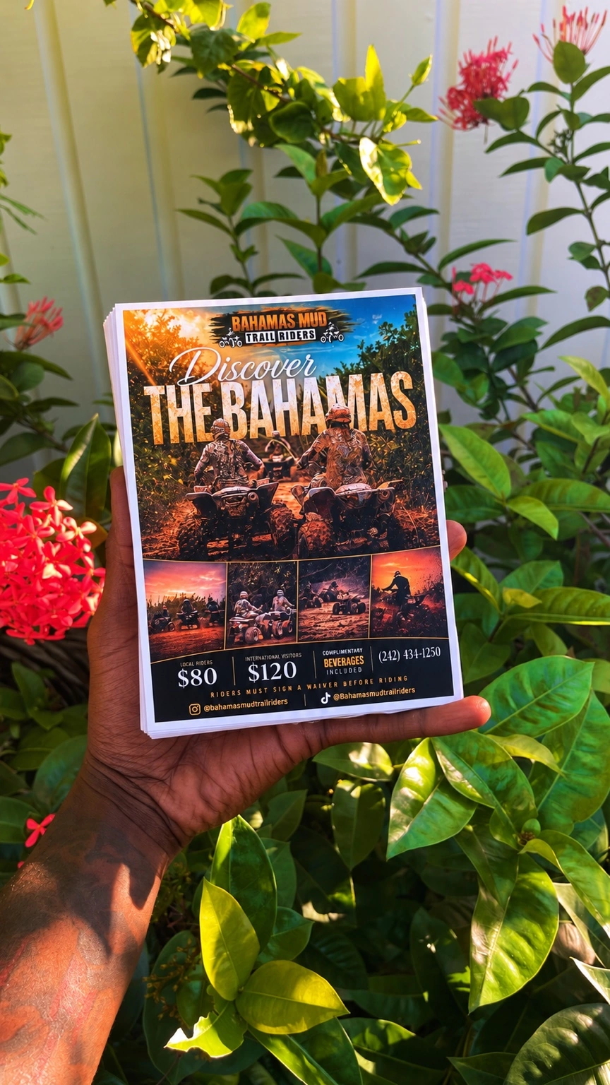 Bahamas Mud Trail Riders — Printed & digital flyer