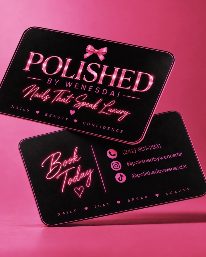 Polished by Wenesdai — Business card showcase